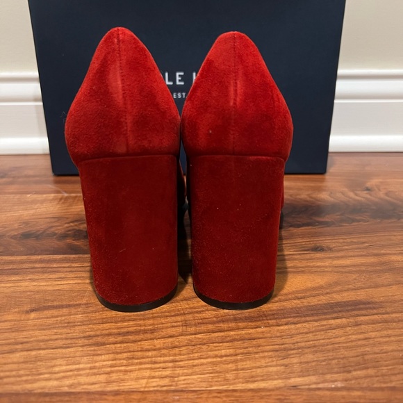 Cole Haan Justine Pump Suede 3.5” Size 9 Sundried Tomato NEW - Picture 5 of 7